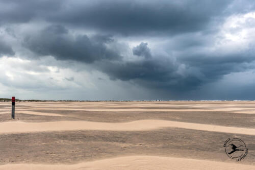 T1. Zwaar weer vlak bij de vuurtoren van Texel